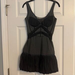 BCBGMaxAzria runway • vintage Y2K dress • grunge Ashlee Simpson dress